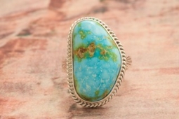 Genuine Sonoran Turquoise Mine Sterling Silver Ring